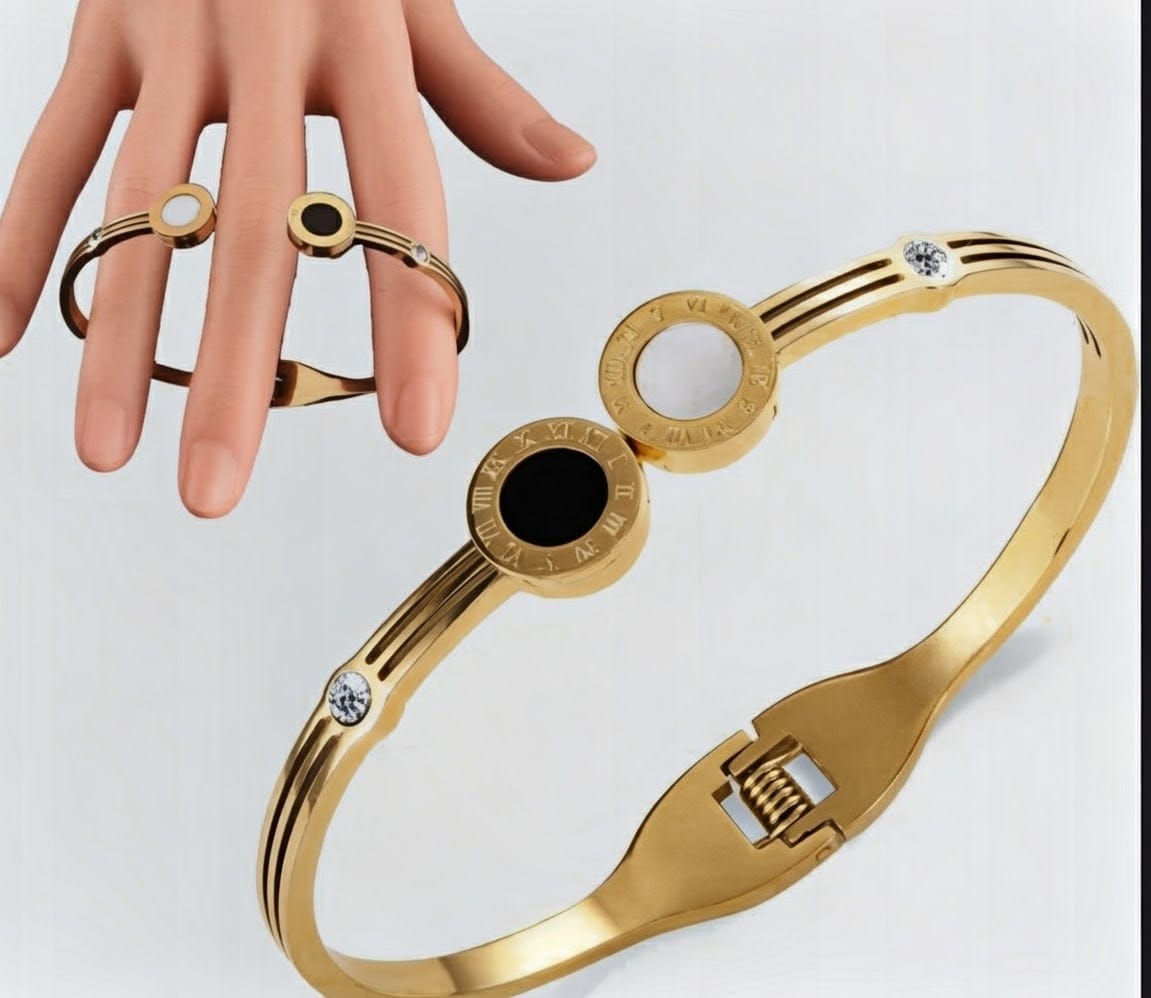 PREMIUM URBAN BLACK AND WHITE BRACLET